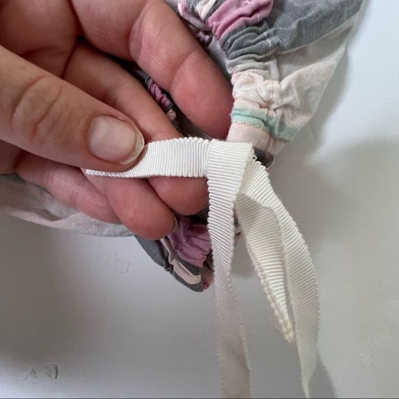 Nwot Victoria Secret boho off the shoulder striped top oversized fit XS - Picture 13 of 15